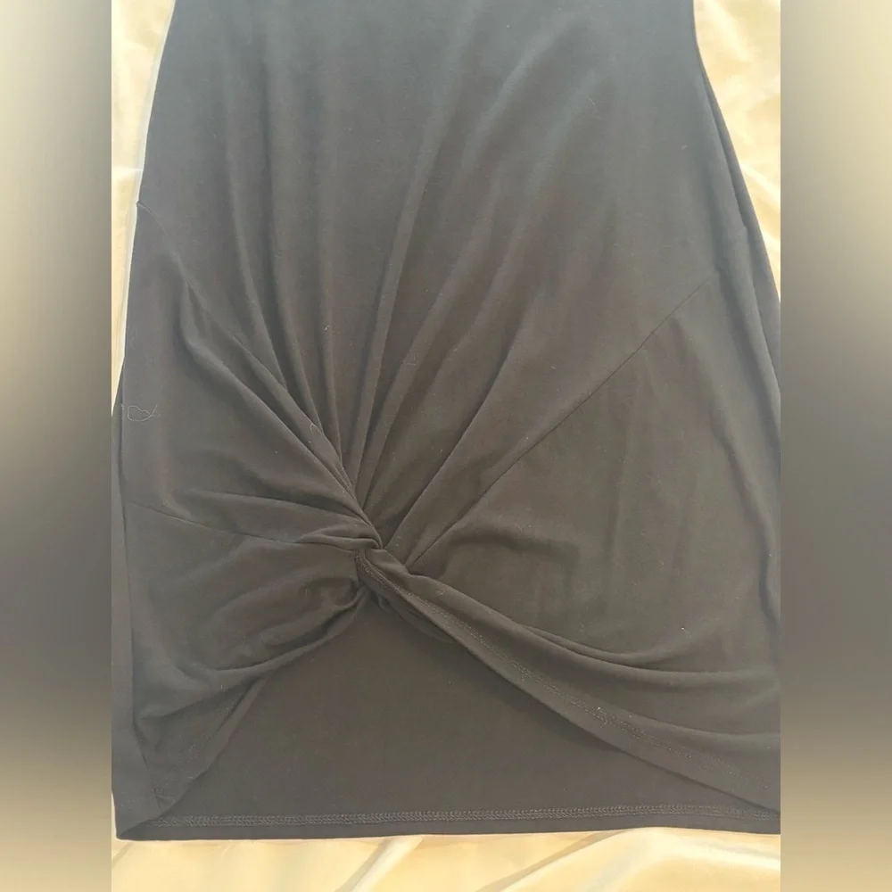 Lulu's Black Crew Neck Short Sleeve T Shirt Mini Dress - Picture 9 of 10